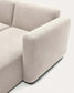 Divano modulare Neom 3 posti chaise longue destra/sinistra beige 263 cm