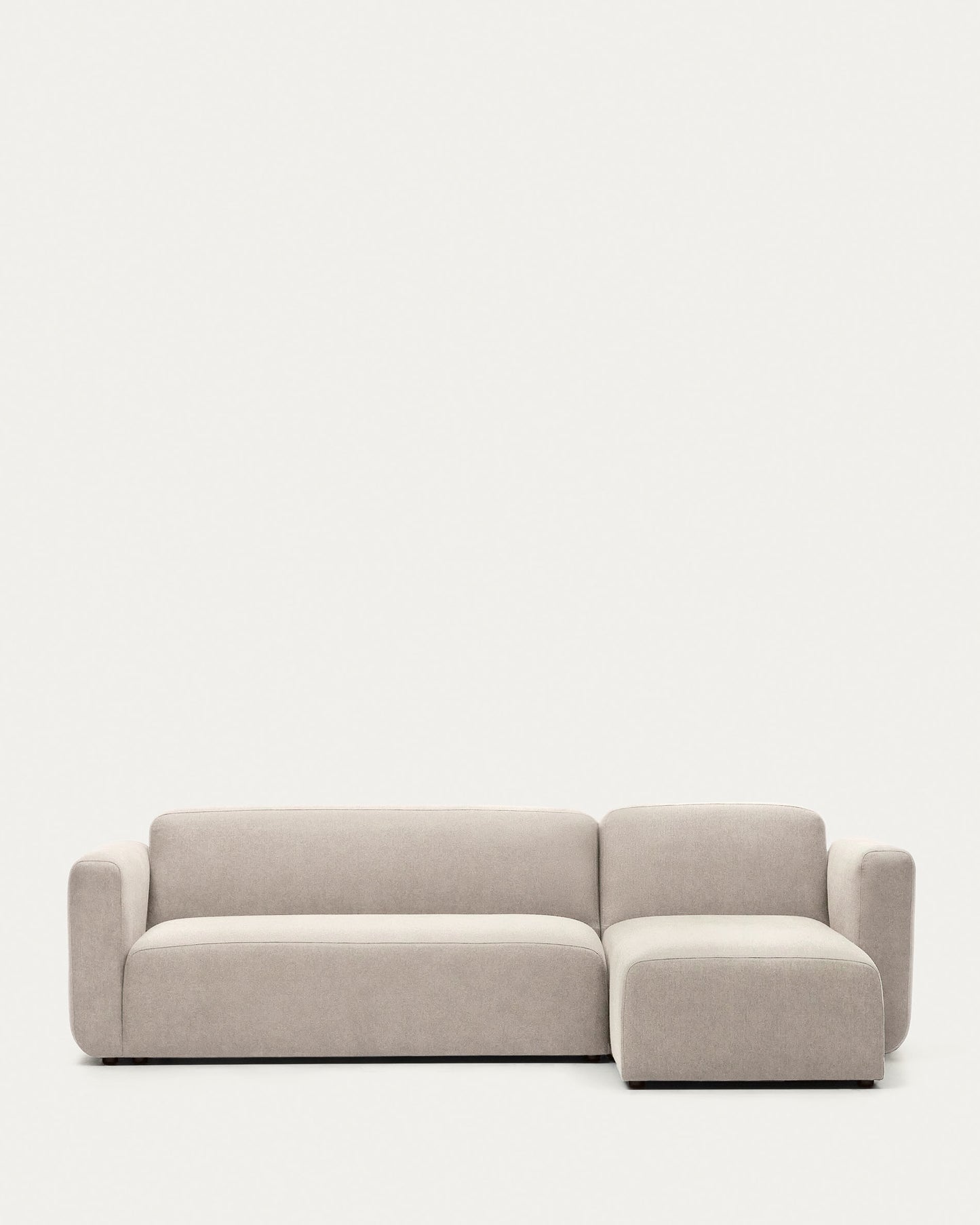 Divano modulare Neom 3 posti chaise longue destra/sinistra beige 263 cm
