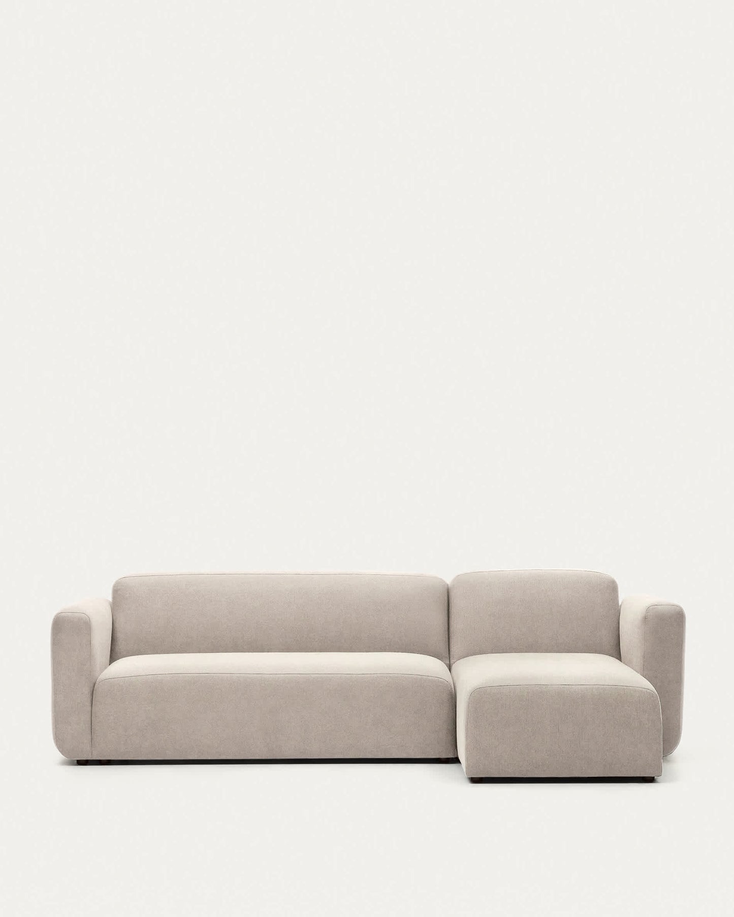 Divano modulare Neom 3 posti chaise longue destra/sinistra beige 263 cm