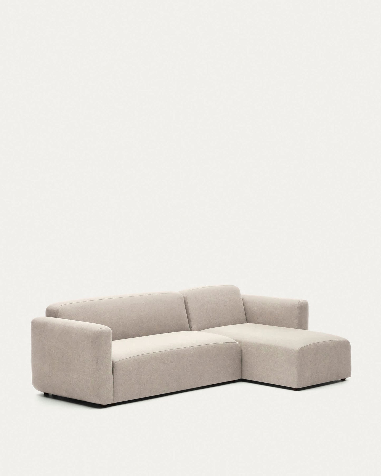 Divano modulare Neom 3 posti chaise longue destra/sinistra beige 263 cm
