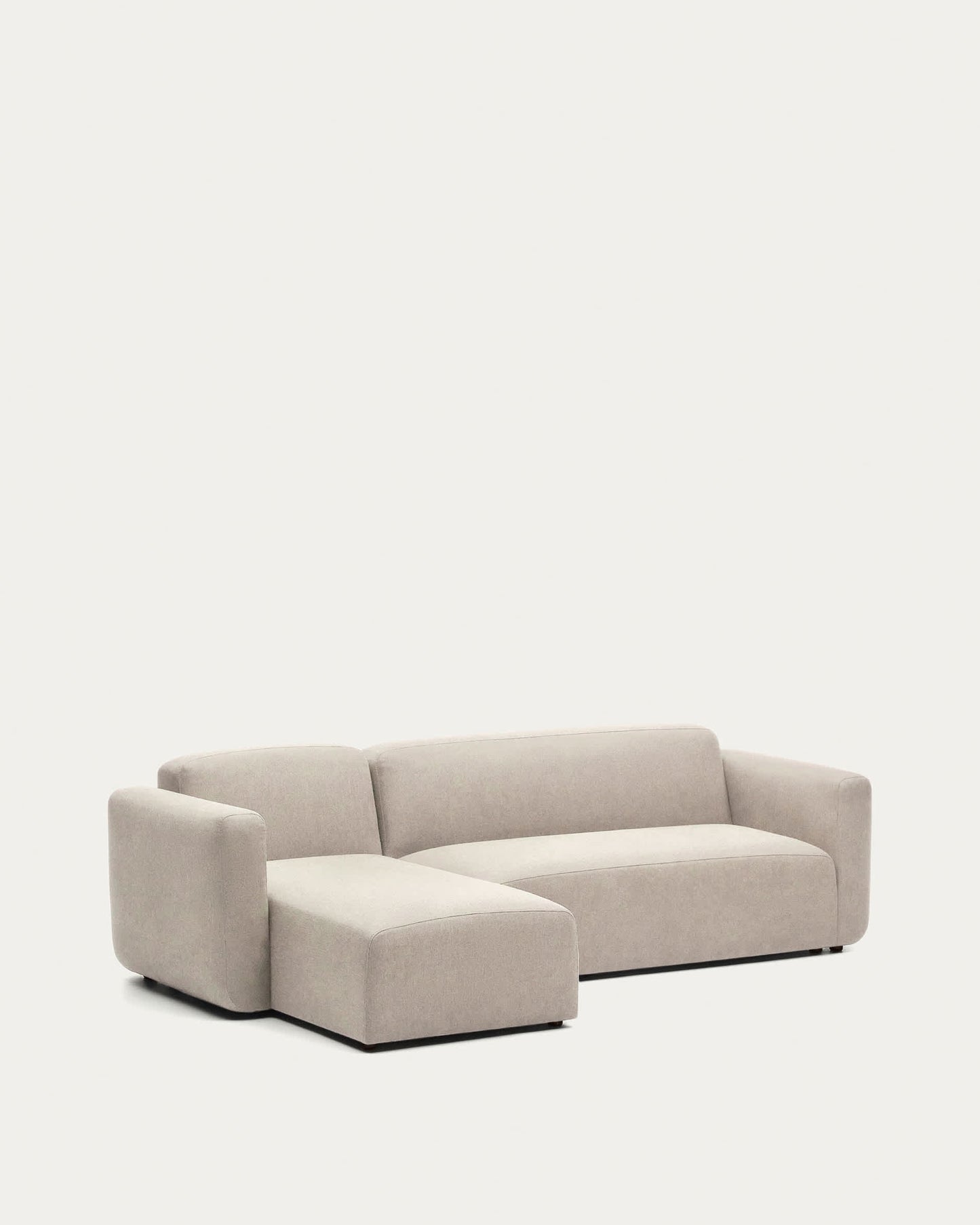 Divano modulare Neom 3 posti chaise longue destra/sinistra beige 263 cm