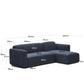 Divano modulare Neom 3 posti chaise longue destra/sinistra blu 263 cm