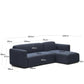 Divano modulare Neom 3 posti chaise longue destra/sinistra blu 263 cm