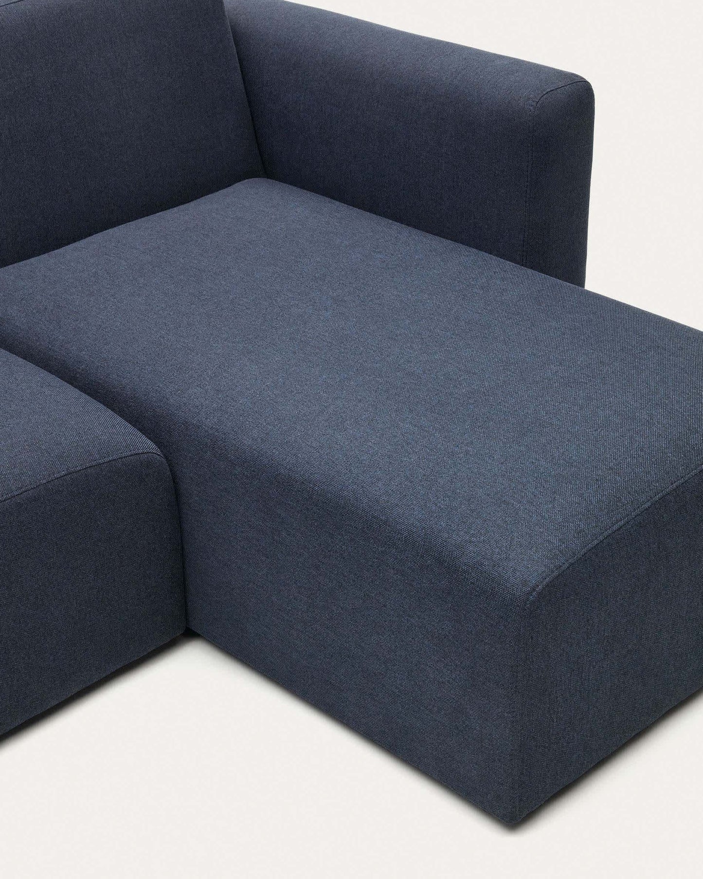 Divano modulare Neom 3 posti chaise longue destra/sinistra blu 263 cm