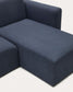 Divano modulare Neom 3 posti chaise longue destra/sinistra blu 263 cm