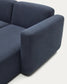 Divano modulare Neom 3 posti chaise longue destra/sinistra blu 263 cm