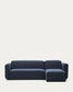 Divano modulare Neom 3 posti chaise longue destra/sinistra blu 263 cm