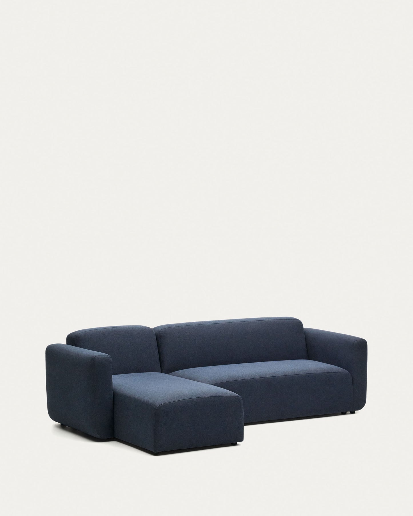 Divano modulare Neom 3 posti chaise longue destra/sinistra blu 263 cm