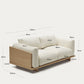 Divano Oaq 3 posti beige 225 cm