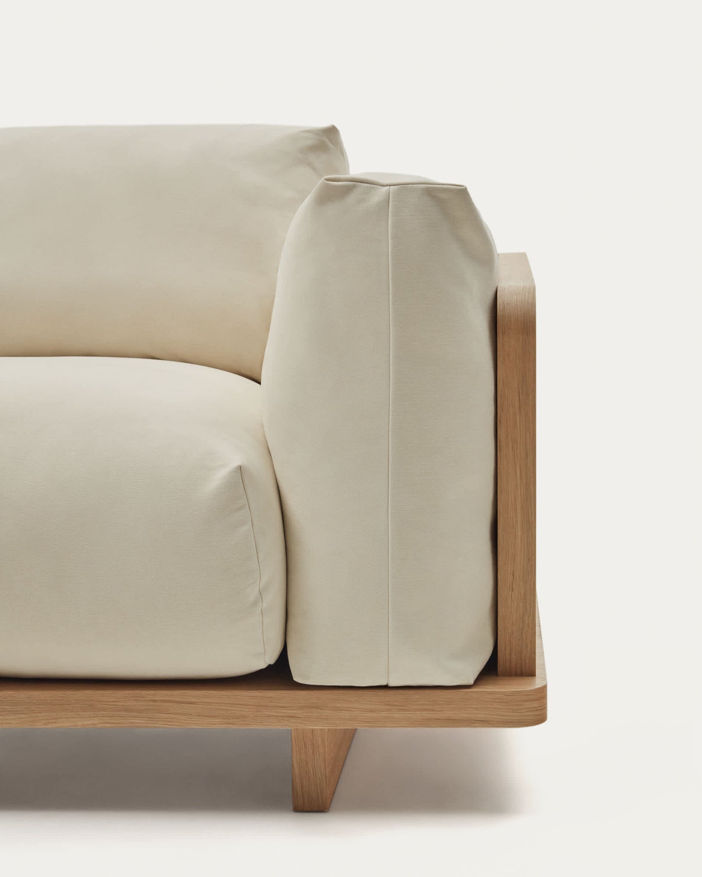 Divano Oaq 3 posti beige 225 cm