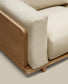 Divano Oaq 3 posti beige 225 cm