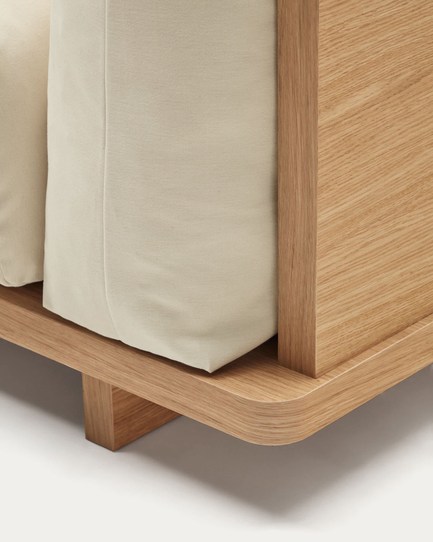 Divano Oaq 3 posti beige 225 cm