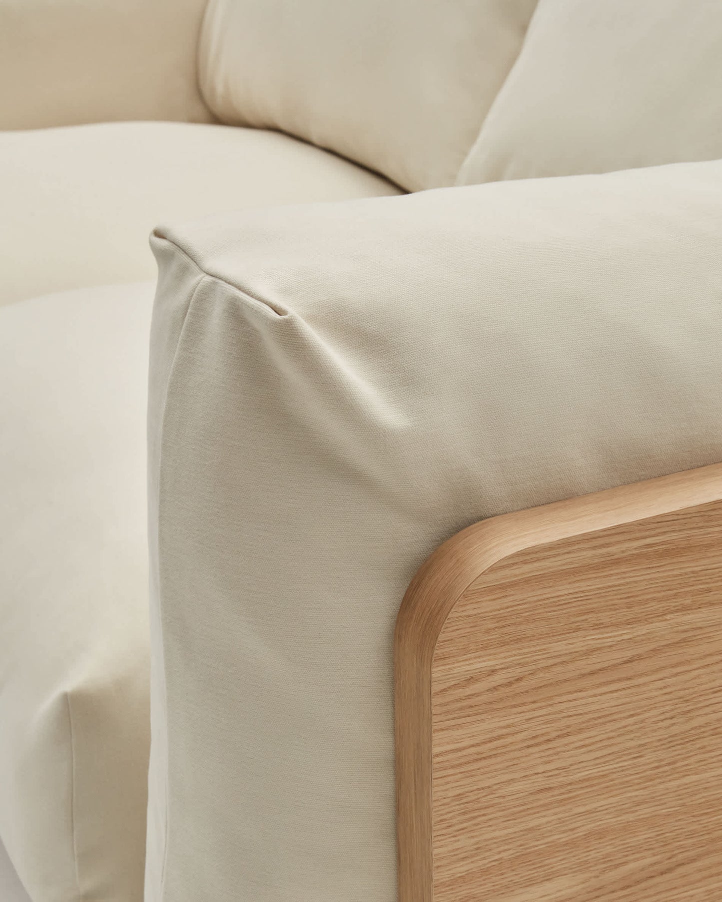 Divano Oaq 3 posti beige 225 cm