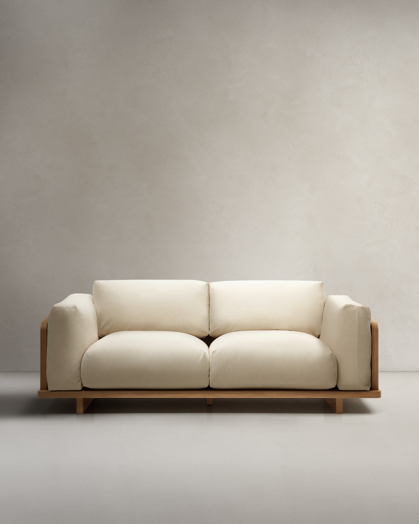 Divano Oaq 3 posti beige 225 cm