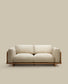 Divano Oaq 3 posti beige 225 cm