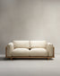 Divano Oaq 3 posti beige 225 cm