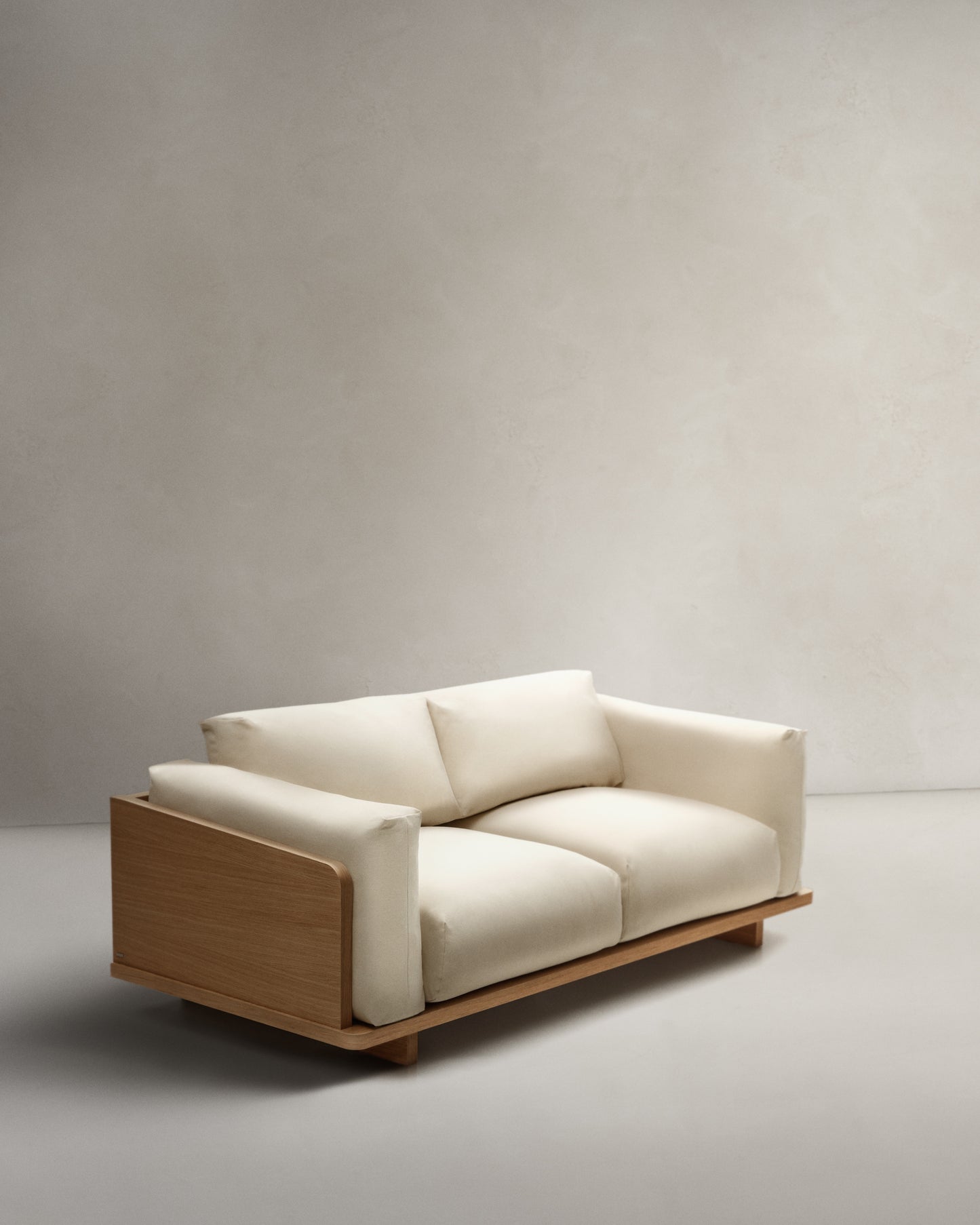 Divano Oaq 3 posti beige 225 cm