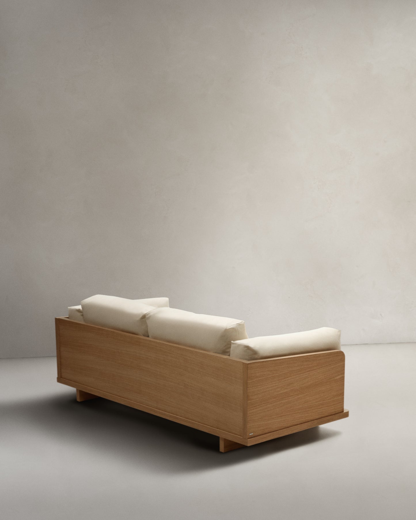 Divano Oaq 3 posti beige 225 cm