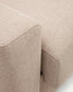 Divano letto Anley 4 posti beige 244 cm