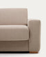 Divano letto Anley 4 posti beige 244 cm