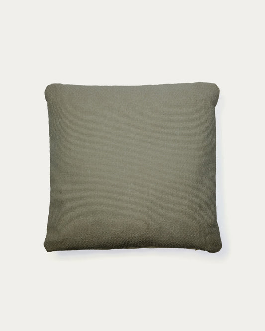 Cuscino Martina in ciniglia verde 52 x 52 cm