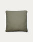Cuscino Martina in ciniglia verde 52 x 52 cm