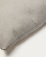 Cuscino Martina in ciniglia color pietra 47 x 36 cm