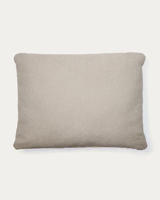 Cuscino Martina in ciniglia color pietra 47 x 36 cm