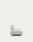 Divano Compo 2 posti in ciniglia écru con struttura metallica beige 200 cm