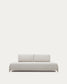 Modulo Compo 3 posti in ciniglia beige e telaio metallico beige 232 cm