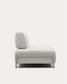 Modulo Compo 3 posti in ciniglia beige e telaio metallico beige 232 cm