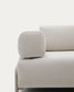 Divano Compo 3 posti in ciniglia beige e telaio metallico beige 232 cm