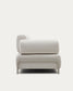 Divano Compo 3 posti in ciniglia beige e telaio metallico beige 232 cm