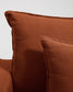 Poltrona sfoderabile Anarela in 100% lino terracotta 130 cm FSC Mix Credit