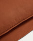 Poltrona sfoderabile Anarela in 100% lino terracotta 130 cm FSC Mix Credit