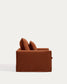 Poltrona sfoderabile Anarela in 100% lino terracotta 130 cm FSC Mix Credit