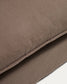 Poltrona sfoderabile Anarela in 100% lino tortora 130 cm FSC Mix Credit