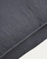 Poltrona sfoderabile Anarela in lino e viscosa grigio scuro 130 cm FSC Mix Credit