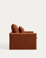 Poltrona sfoderabile Anarela in 100% lino terracotta 150 cm FSC Mix Credit