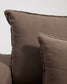 Poltrona sfoderabile Anarela in 100% lino tortora 150 cm FSC Mix Credit