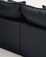 Divano modulare sfoderabile Anarela 2 posti in lino e viscosa grigio scuro 180 cm FSC Mix Credit