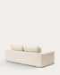 Divano sfoderabile Anarela 3 posti in lino e viscosa beige 260 cm FSC Mix Credit