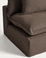 Divano modulare sfoderabile Anarela 3 posti in 100% lino tortora 270 cm FSC Mix Credit