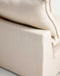 Divano modulare sfoderabile Anarela 3 posti in lino e viscosa beige 270 cm FSC Mix Credit