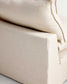 Divano angolare modulare sfoderabile Anarela 6 posti in lino e viscosa beige 327 x 217 cm / 217 x 327 cm FSC Mix Credit