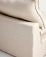 Divano modulare sfoderabile Anarela 5 posti in lino e viscosa beige 330 cm FSC Mix Credit