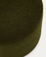 Pouf sfoderabile Kaeli in tessuto bouclé verde Ø 60 cm
