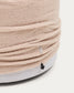 Pouf sfoderabile Kaeli in tessuto bouclé rosa Ø 60 cm