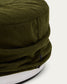 Pouf sfoderabile Kaeli in tessuto bouclé verde Ø 90 cm