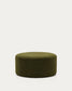 Pouf sfoderabile Kaeli in tessuto bouclé verde Ø 90 cm